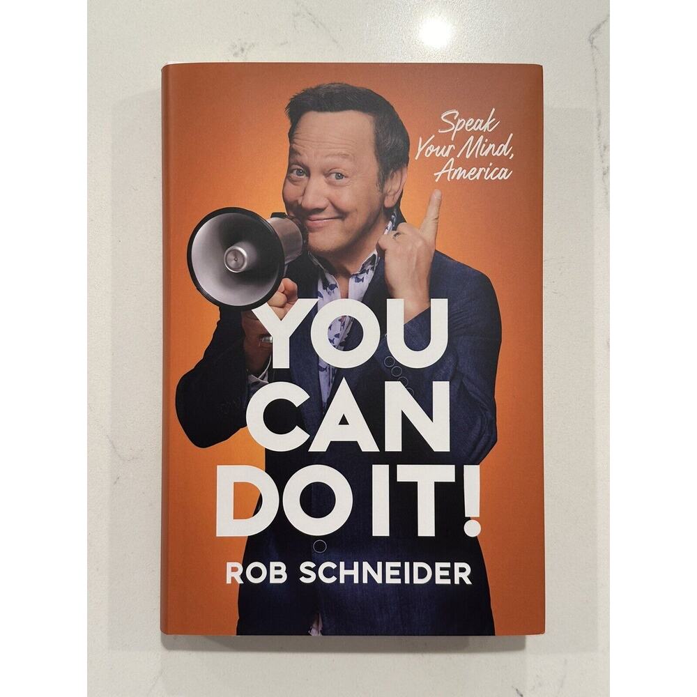 ROB SCHNEIDER/SNL - AUTOGRAPHED "YOU CAN DO IT!" NEW SIGNED HARDCOVER BOOK COA